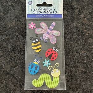 Lady Bug Worm Bee Dragonfly Dimensional stickers